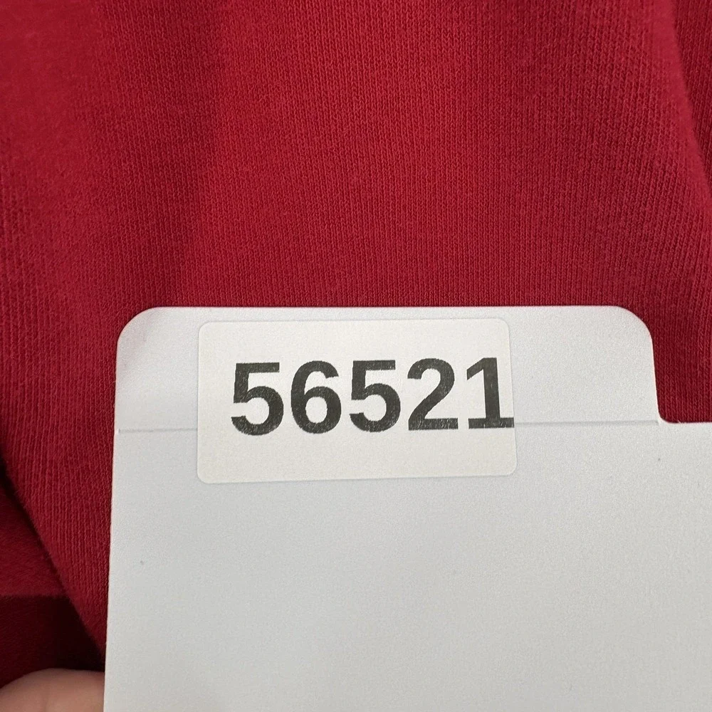 Jordan Sweatshirt Mens Large Red Fleece Crewneck Pullover JORDAN Logo Graphic